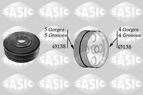 Sasic 2156027 - Belt Pulley, crankshaft car-mod.net