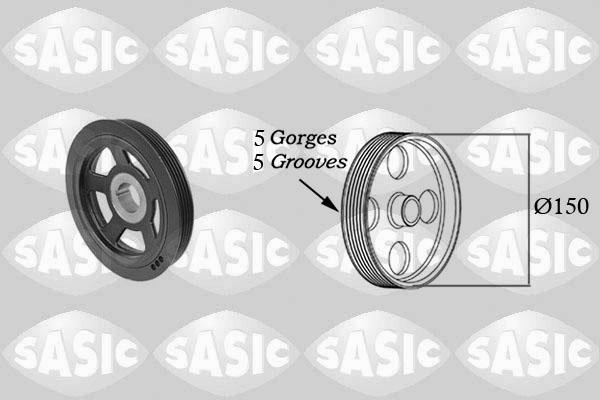 Sasic 2156072 - Belt Pulley, crankshaft car-mod.net