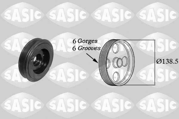 Sasic 2156077 - Belt Pulley, crankshaft car-mod.net