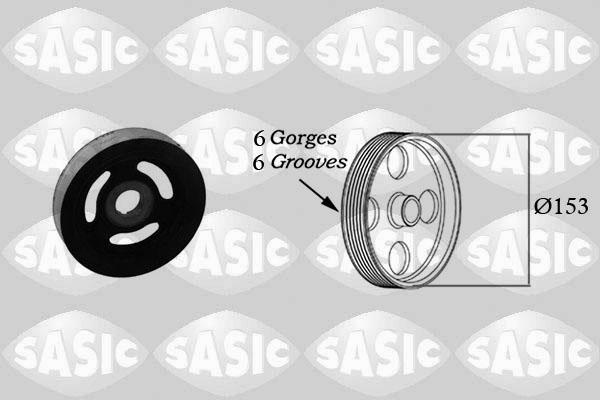 Sasic 2150004 - Belt Pulley, crankshaft car-mod.net