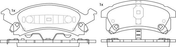 SB BP50311 - Brake Pad Set, disc brake car-mod.net