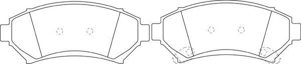SB BP51174 - Brake Pad Set, disc brake car-mod.net