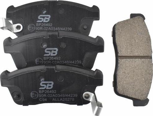 SB BP26492 - Brake Pad Set, disc brake car-mod.net