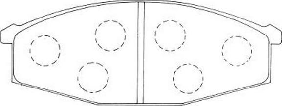 SB BP22132 - Brake Pad Set, disc brake car-mod.net