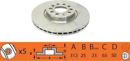 SB BR33141T - Brake Disc car-mod.net