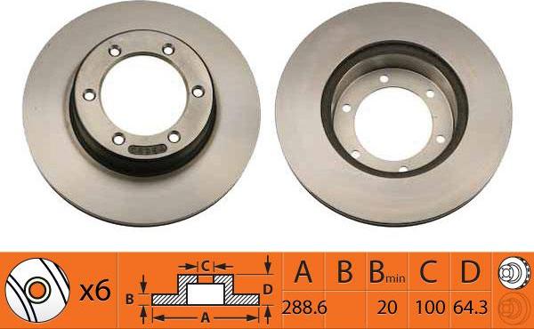 SB BR21103T - Brake Disc car-mod.net