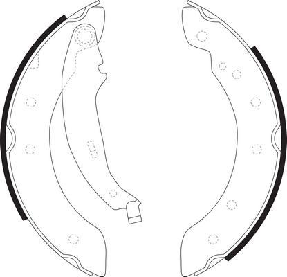 SB BS41602 - Drum Brake Shoe Set car-mod.net