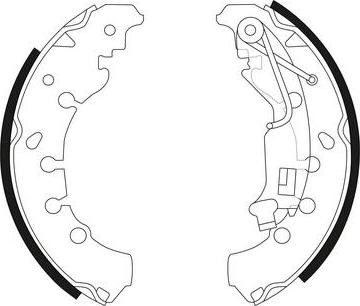 SB BS41004 - Drum Brake Shoe Set car-mod.net