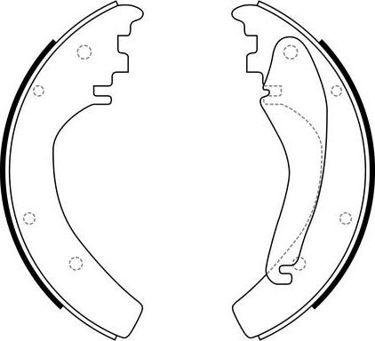 SB BS31006 - Drum Brake Shoe Set car-mod.net