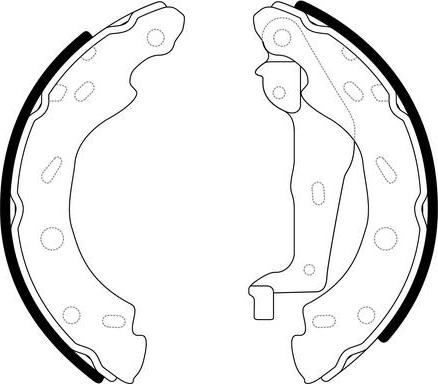 SB BS31001 - Drum Brake Shoe Set car-mod.net