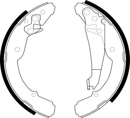 SB BS33554 - Drum Brake Shoe Set car-mod.net