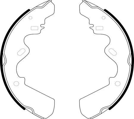 SB BS24431 - Drum Brake Shoe Set car-mod.net