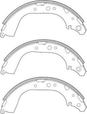 SB BS21305 - Drum Brake Shoe Set car-mod.net
