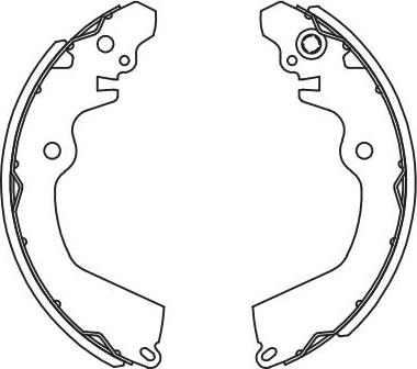 SB BS23701 - Drum Brake Shoe Set car-mod.net