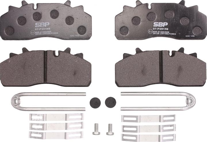 SBP 07-P29159 - Brake Pad Set, disc brake car-mod.net
