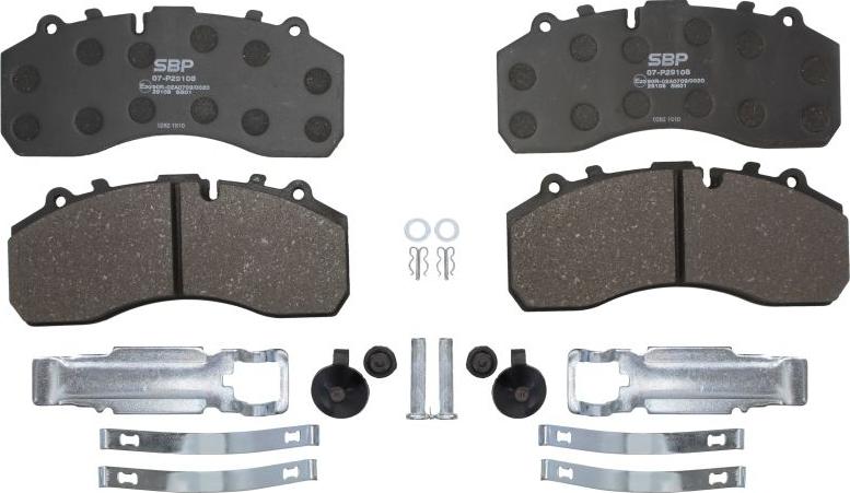 SBP 07-P29108 - Brake Pad Set, disc brake car-mod.net