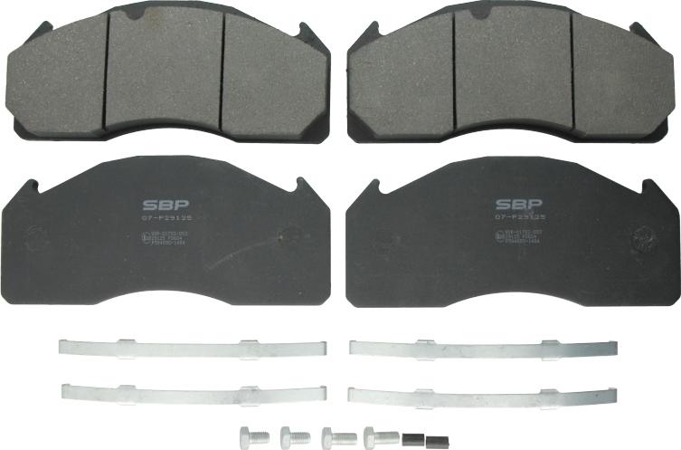 SBP 07-P29125 - Brake Pad Set, disc brake car-mod.net