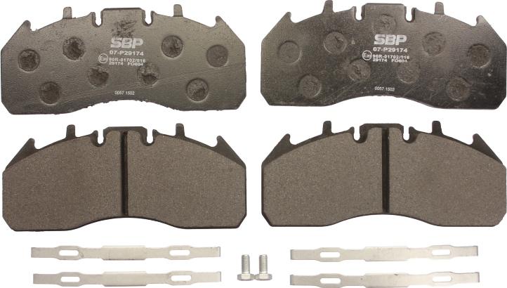 SBP 07-P29174 - Brake Pad Set, disc brake car-mod.net