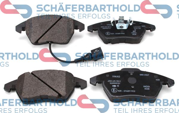Schferbarthold 315 18 141 01 11 - Brake Pad Set, disc brake car-mod.net