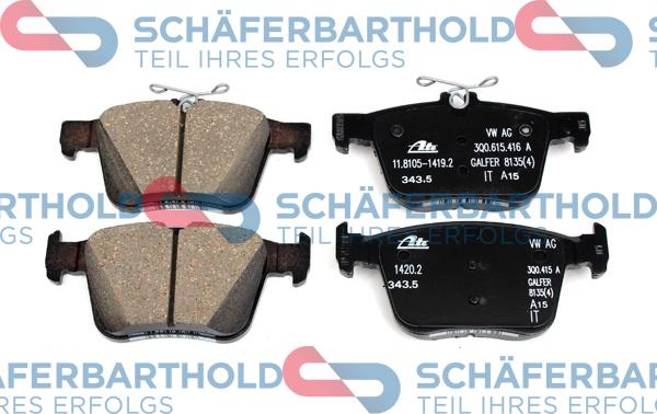 Schferbarthold 315 18 183 01 11 - Brake Pad Set, disc brake car-mod.net
