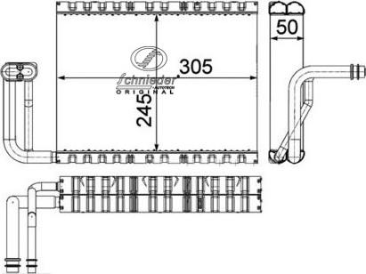 SCHNIEDER AUTOTECH BMS85.00183 - Evaporator, air conditioning car-mod.net