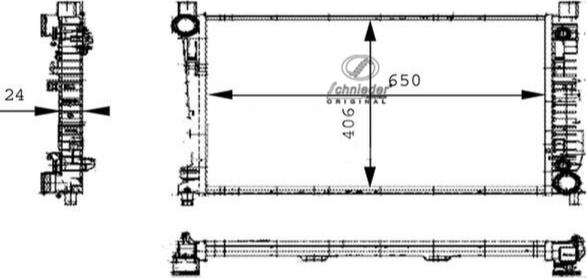 SCHNIEDER AUTOTECH BZS33.00060 - Radiator, engine cooling car-mod.net