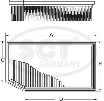 SCT-MANNOL SB 2386 - Engine Air Filter car-mod.net