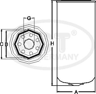 SCT-MANNOL ST 6049 - Fuel filter car-mod.net