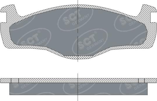 SCT-MANNOL SP 114 PR - Brake Pad Set, disc brake car-mod.net