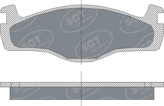 SCT-MANNOL SP 115 PR - Brake Pad Set, disc brake car-mod.net