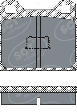 SCT-MANNOL SP 127 PR - Brake Pad Set, disc brake car-mod.net