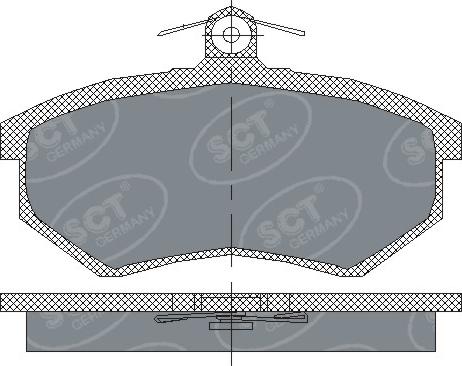 SCT-MANNOL SP 175 PR - Brake Pad Set, disc brake car-mod.net