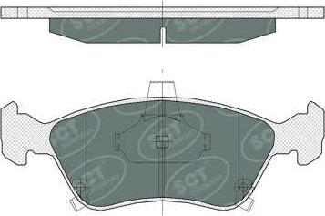 SCT-MANNOL SP 362 PR - Brake Pad Set, disc brake car-mod.net