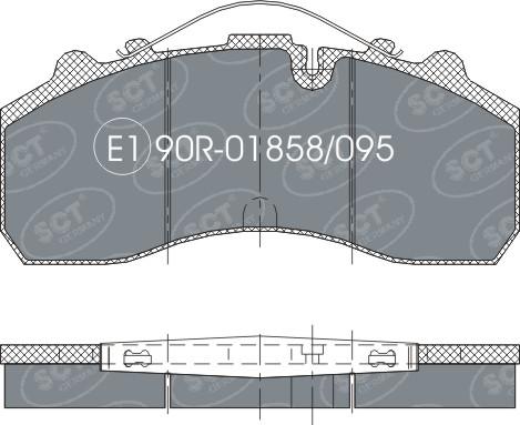 SCT-MANNOL SP 305 PR - Brake Pad Set, disc brake car-mod.net