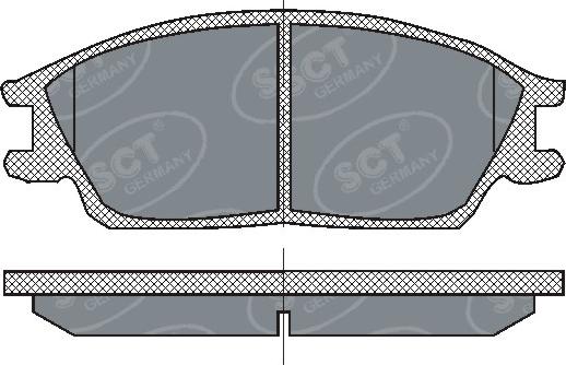 SCT-MANNOL SP 207 - Brake Pad Set, disc brake car-mod.net