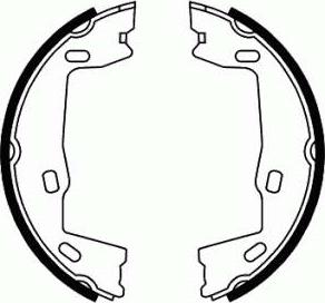 SCT-MANNOL SS 544 - Brake Shoe Set, parking brake car-mod.net