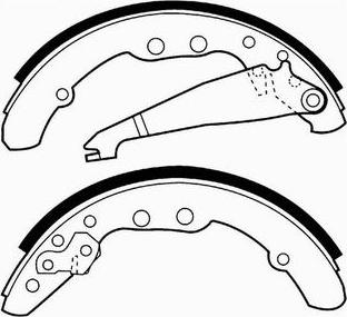 SCT-MANNOL SS 506 - Brake Shoe Set, parking brake car-mod.net