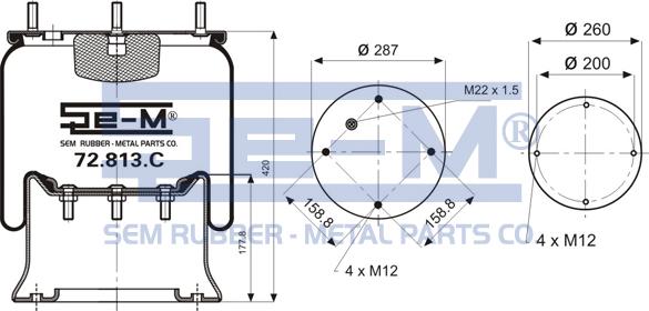 Sem Lastik 72.813.C - Bellow, air suspension car-mod.net