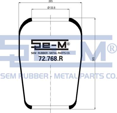 Sem Lastik 72.768.R - Bellow, air suspension car-mod.net