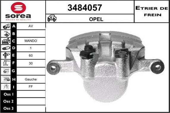Sera 3484057 - Brake Caliper car-mod.net