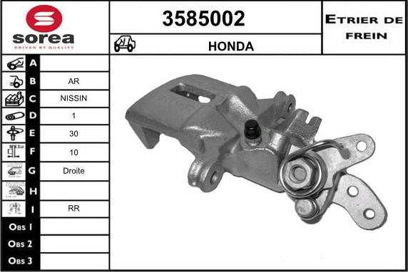 Sera 3585002 - Brake Caliper car-mod.net