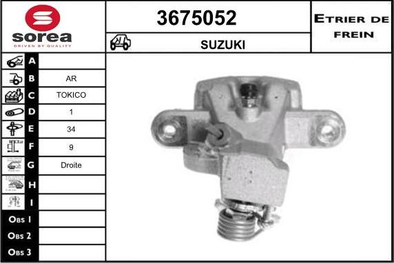 Sera 3675052 - Brake Caliper car-mod.net