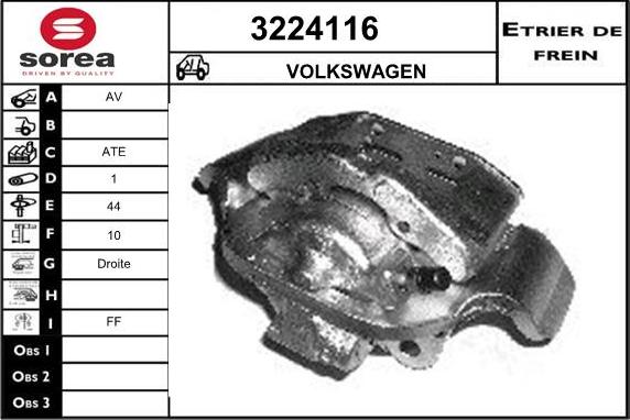Sera 3224116 - Brake Caliper car-mod.net