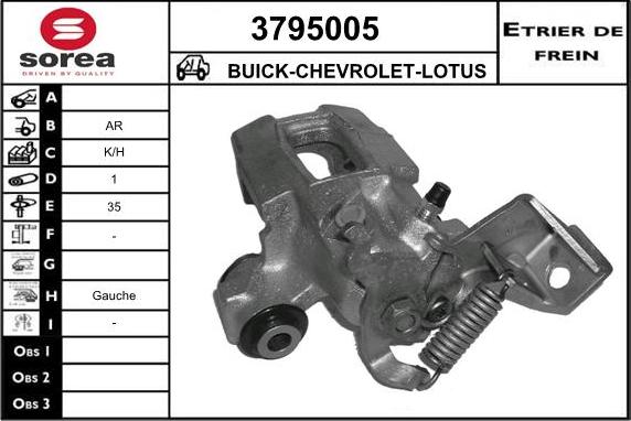Sera 3795005 - Brake Caliper car-mod.net