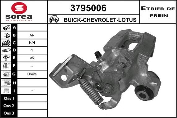 Sera 3795006 - Brake Caliper car-mod.net