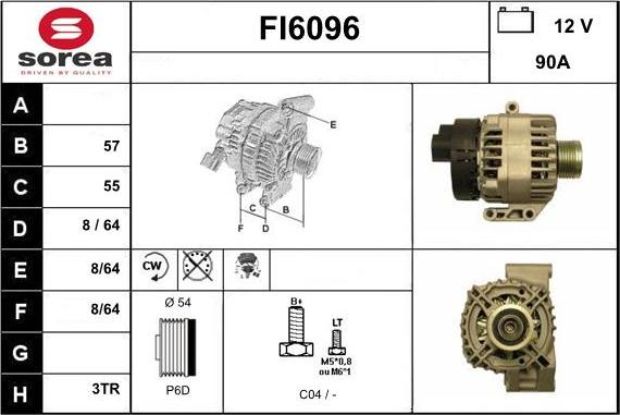 Sera FI6096 - Alternator car-mod.net