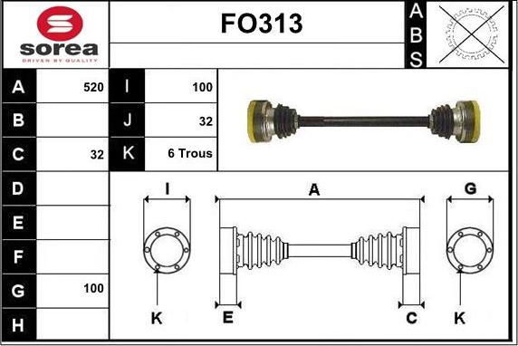 Sera FO313 - Drive Shaft car-mod.net