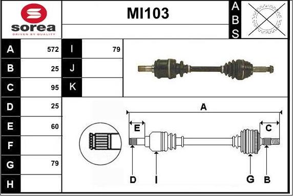 Sera MI103 - Drive Shaft car-mod.net