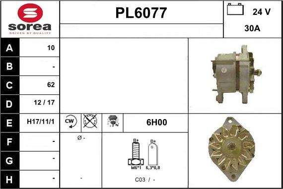 Sera PL6077 - Alternator car-mod.net