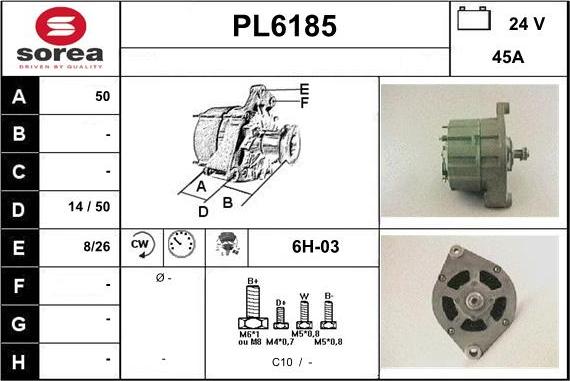Sera PL6185 - Alternator car-mod.net